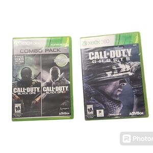 Xbox 360 lot of games combo pack call of duty and call of duty ghosts
